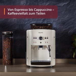 Espressor automat Krups Arabica Picto EA810570 Compact Alb Cu functie de spumare lapte - Img 6
