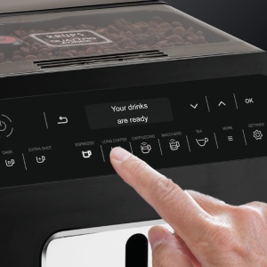 Espressor automat Krups Evidence EA8918 OLED 12 bauturi functie cappuccino negru - Img 4