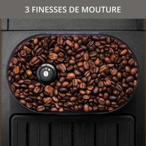 Espressor automat Krups YY8125FD rasnita de cafea pentru boabe cu presiune manuala (15 bari, bagheta de abur) negru - Img 4