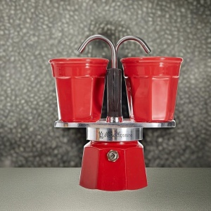 Espressor Bialetti Mini Express Kandisky 2 cesti Rosu Aluminiu - Img 5