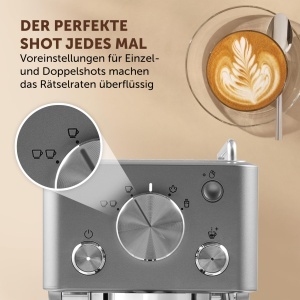 Espressor Breville Barista Slimline VCF185X 15 bar Spumator lapte integrat Argintiu - Img 4