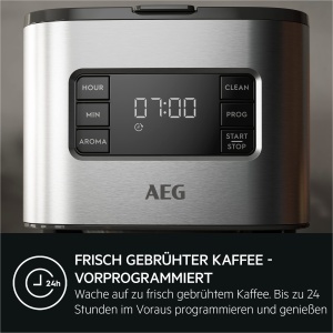 Espressor cafea AEG Deli 5, 1,5 l, Timer programabil, Inox - Img 5