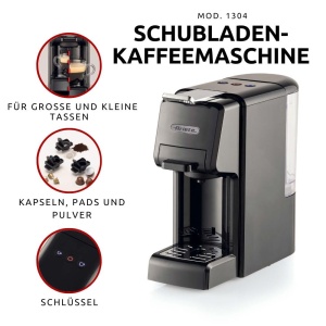Espressor cafea Ariete 13041, 1350 W, 0,7 l, design compact, rosu - Img 3
