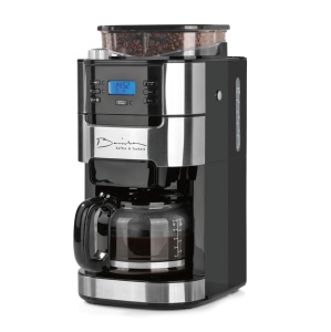 Espressor cafea Barista cu rasnita ajustabila, 10 cesti, inox