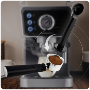 Espressor cafea Berdsen - 1,5 L, 1350 W, 20 Bar, Negru - Img 7