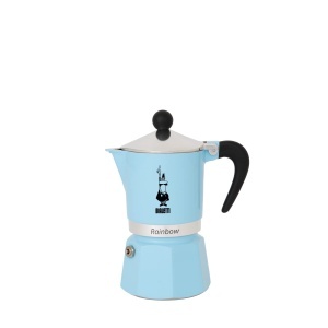 Espressor cafea Bialetti 5042 Rainbow, 3 cesti, aluminiu, albastru