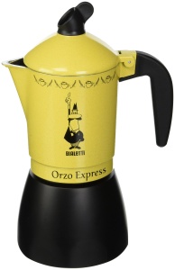 Espressor cafea Bialetti Moka Orzo Express, 4 cesti, aluminiu, galben