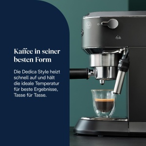 Espressor cafea DeLonghi Dedica EC685.BK, 15 bar, manual, negru - Img 3