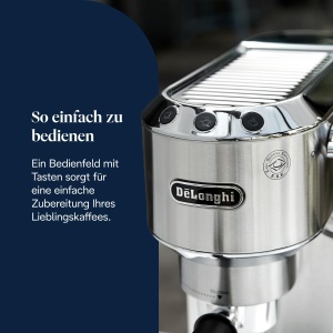 Espressor cafea DeLonghi Dedica Style, 15 bar, design compact, cu spumator de lapte - Img 5