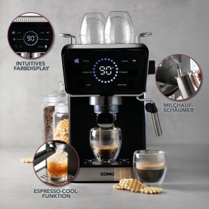 Espressor cafea DOMO DO757K 20 Bar, 1.5 L, Touchscreen - Img 3