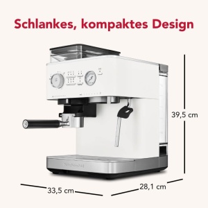 Espressor cafea KitchenAid 5KES6551, 15-bar, alb, cu rasnita integrata - Img 3