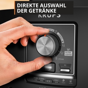 Espressor cafea Krups Harmony EA508BE0, 4 specialitati, design compact, negru - Img 3