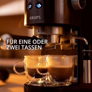 Espressor cafea Krups Virtuoso, 15 bar, inox, cu abur pentru spuma, negru - Img 4