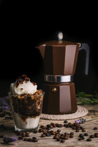 Espressor cafea Monix New Cream, 9 cesti, aluminiu, culoare maro - Img 3