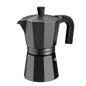 Espressor cafea Monix Vitro Noir, 9 cesti, aluminiu, antiaderent