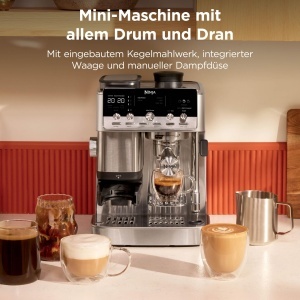 Espressor cafea Ninja Luxe Cafe Mini 2-in-1, cu mojar integrat si spumator de lapte - Img 2