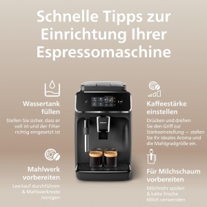 Espressor cafea Philips 2200 Series EP222010, 2 specialitati, mattschwarz - Img 9