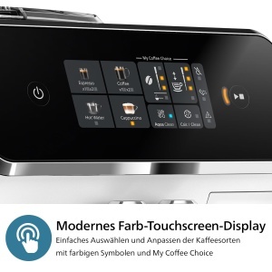 Espressor cafea Philips 2300 Serie EP233340, 4 bauturi, Touchscreen, Alb - Img 4