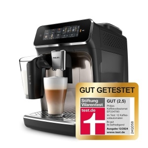 Espressor cafea Philips 3300 Series EP334790, 6 bauturi, Touchscreen, Negru - Img 2