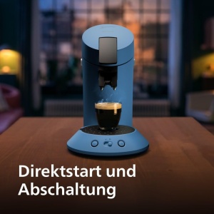Espressor cafea Philips Senseo Original Plus, 28 plastic reciclat, culoare albastru Pavone - Img 3