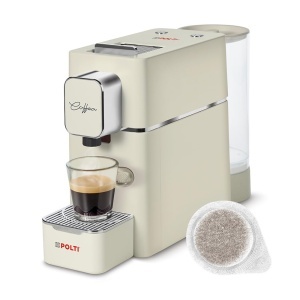 Espressor cafea Polti Coffea S15C, 0.85 L, 19 bari, compatibil E.S.E. Pads, crem