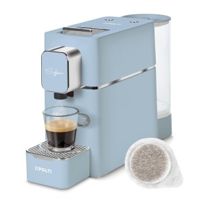 Espressor cafea Polti Coffea S15LB, 0.85L, 19 bar, culoare bleu
