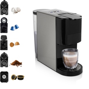 Espressor cafea Princess 249451, 0.8 L, 1450 W, Argintiu