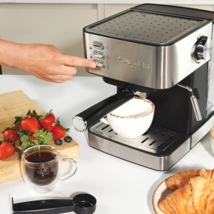 Espressor cafea Salter cu pompa de 15 Bar, rezervor detasabil de 1,6 l, cu spumator de lapte - Img 4