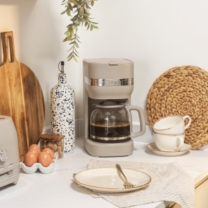 Espressor cafea Salter Rise, 1.5L, 12 cesti, 900W, culoare taupe - Img 3