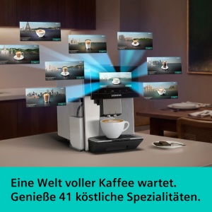Espressor cafea Siemens EQ900, 2 recipiente pentru boabe, display tactil 6.8, argintiu - Img 2