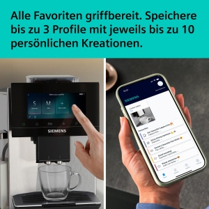 Espressor cafea Siemens EQ900 iAroma, personalizare, display tactil 6.8, argintiu - Img 4