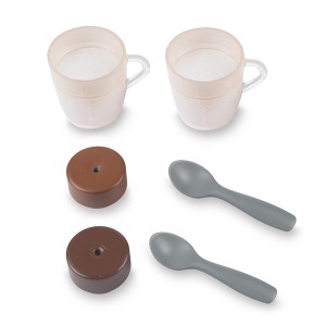 Espressor cafea Smoby cu functie de apa, lumini si sunete, set accesorii inclus - Img 3