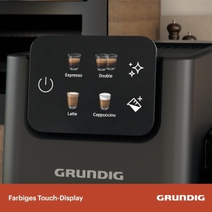 Espressor Grundig KSM 6430 20 Bar Touchscreen Rezervor lapte integrat Dark InoxNegru - Img 2