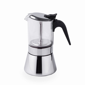 Espressor manual Lacor Siena inox 1810 10 cesti compatibil inductie