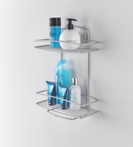 Etajera Metaltex Onda 460002 din metal 2 niveluri 26x11x35cm - Img 4
