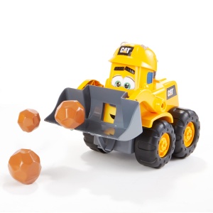 Excavator Caterpillar 25cm cu lumini si sunete, pentru copii de 2 ani