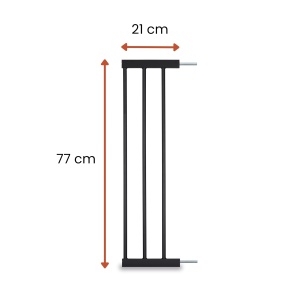 Extensie pentru grilaj de siguranta hauck, 21 cm, negru - Img 2