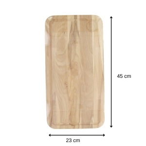 Fackelmann 3181050 Tocator din lemn cu sant pentru suc maro 45x25x16 cm - Img 3