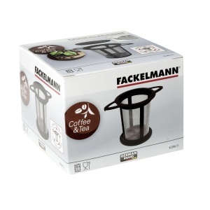 Fackelmann Dauerteefilter Filtru Ceai Din Otel Inoxidabil Cu Capac NegruArgintiu - Img 8