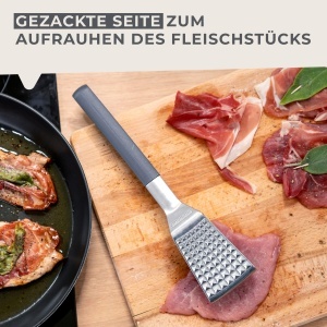 Fackelmann Fleischklopfer Statement Aluminiu Negru 27 cm Dubla Functie - Img 6