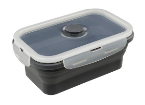 Fackelmann Lunchbox din Silikon 540ml Gri Compacta si Multifunctionala - Img 3