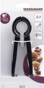 Fackelmann Nussknacker KNAX 2-in-1 Deschizator Capace Aluminiu Negru - Img 4