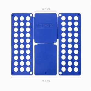 Faltbrett Relaxdays, Waschefalter XXL, 60x70cm, culoare albastra - Img 4
