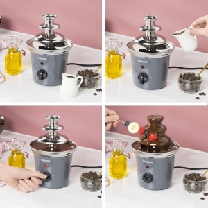 Fantana de ciocolata Tristar CF-1603, 0.4 litri, 32W, functii multiple, inox - Img 4