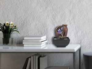 Fantana decorativa Zen Beper P201UTP201, LED colorat, negru, design modern - Img 8