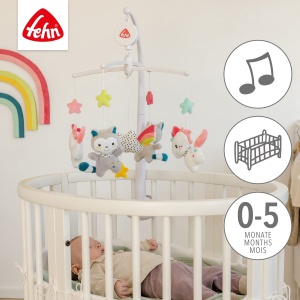 Fehn Musik Mobile Aiko Yuki - Jucarie muzicala pentru bebelusi 0-5 luni melodia Mozarts Wiegenlied - Img 2