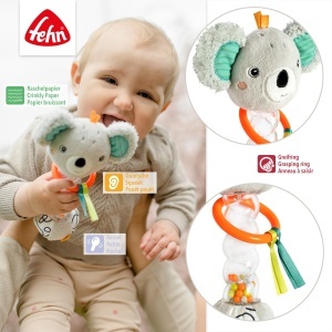 Fehn Regenmacher Koala 049053 Jucarie Motorica pentru Bebelusi 3 luni - Img 4