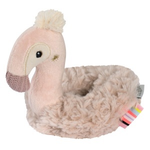 Fehn Ring-Greifling Flamingo 042245 Jucarie cu Rassel pentru Bebelusi 0 luni