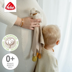 Fehn Schmusetuch Schaf Natur 046038 Material Organic Cu Prindere pentru Suzete - Img 3