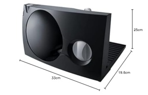 Feliator de alimente Emerio "Made in EU", unitate de cutit din otel inoxidabil produs in Germania, reglabil 0-17mm, fara BPA, pliabil cu economie de spatiu, cu intrerupator de siguranta, Eco 100 Watt, MS-125000.1, Negru - Img 9